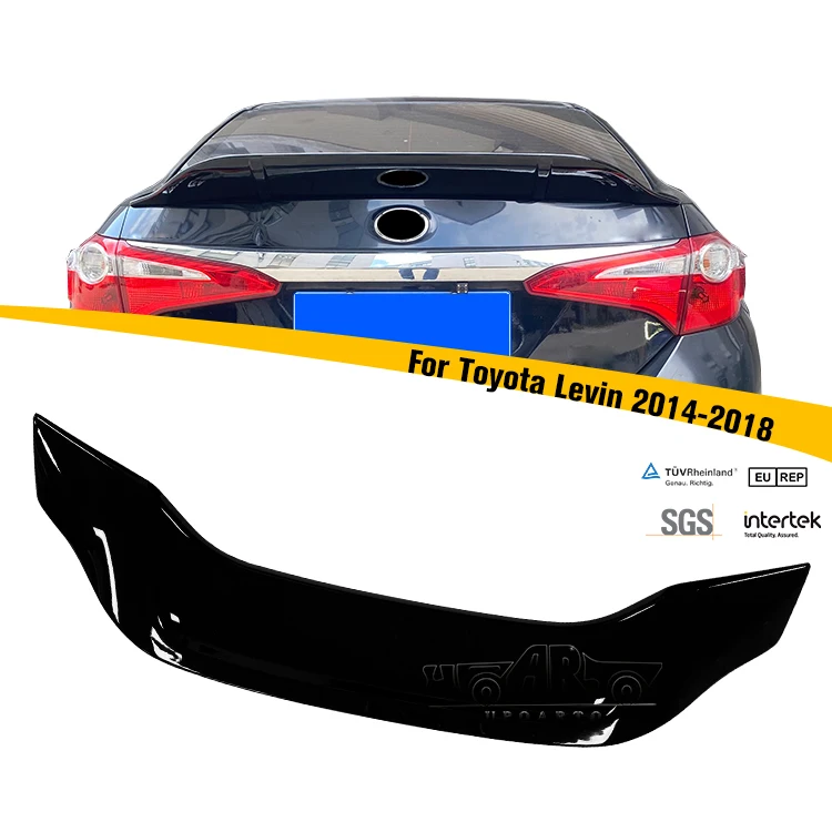 

HS Car Decoration ABS Carbon Fiber R Style Rear Boot Spoiler for Toyota Levin 2014 2015 2016 2017 2018