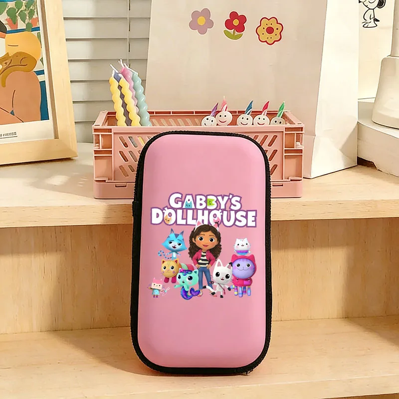 

Gabbys Dollhous Travel Storage Bag Portable Outdoor Organizer Charging Data Cable Case Kawaii girl's Earphone Package Cute Anime