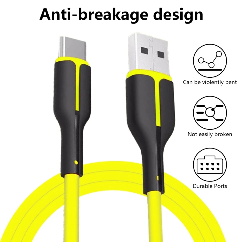 Type Charging Cable Fast Speed USB Male to Male Extension Cord Data Wire for Phone 15 Series Smartphones