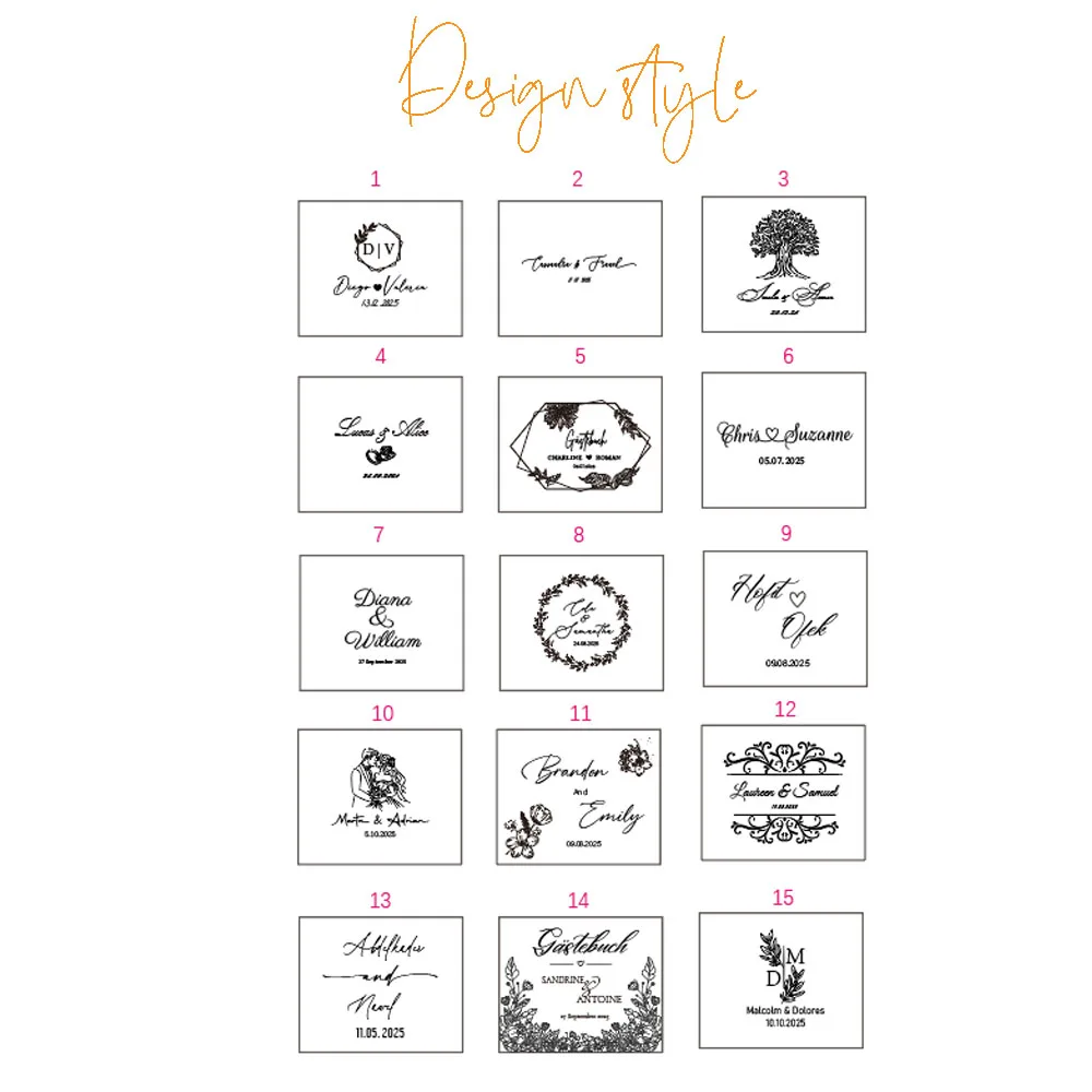 كتاب ضيوف حفل زفاف مخصص مكتب الاستقبال كتاب توقيع الخطوبة هدايا الذكرى السنوية لعيد الميلاد وحفلات البكالوريوس #6