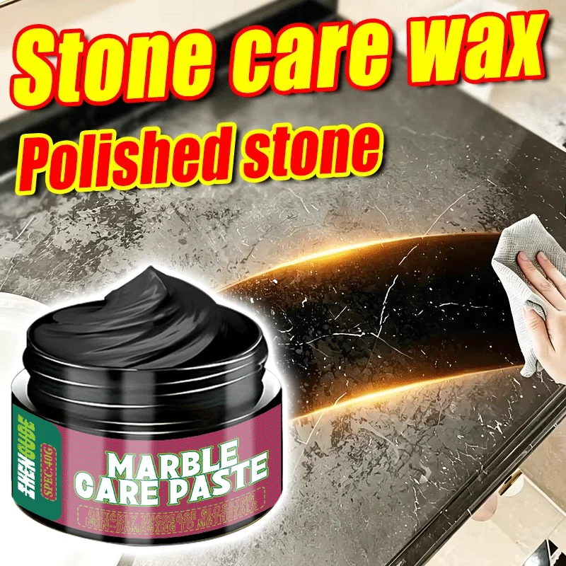 Multi-Surface Stone Polishing Wax Paste, Marble & Granite Countertop Restorer for Long-Lasting Shine & Protection