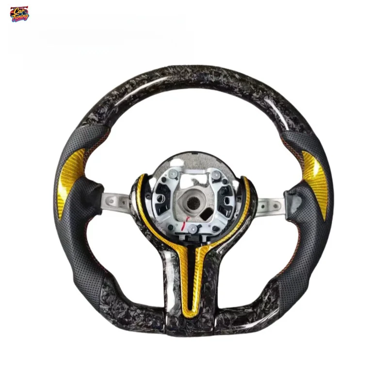 For BMW M2 M3 M4 M5 X1 X2 X3 X4 X5 X7 1-7 Series F10 F20 F30 F90 Carbon Fiber Steering Wheel Upgrade Modification Without Airbag