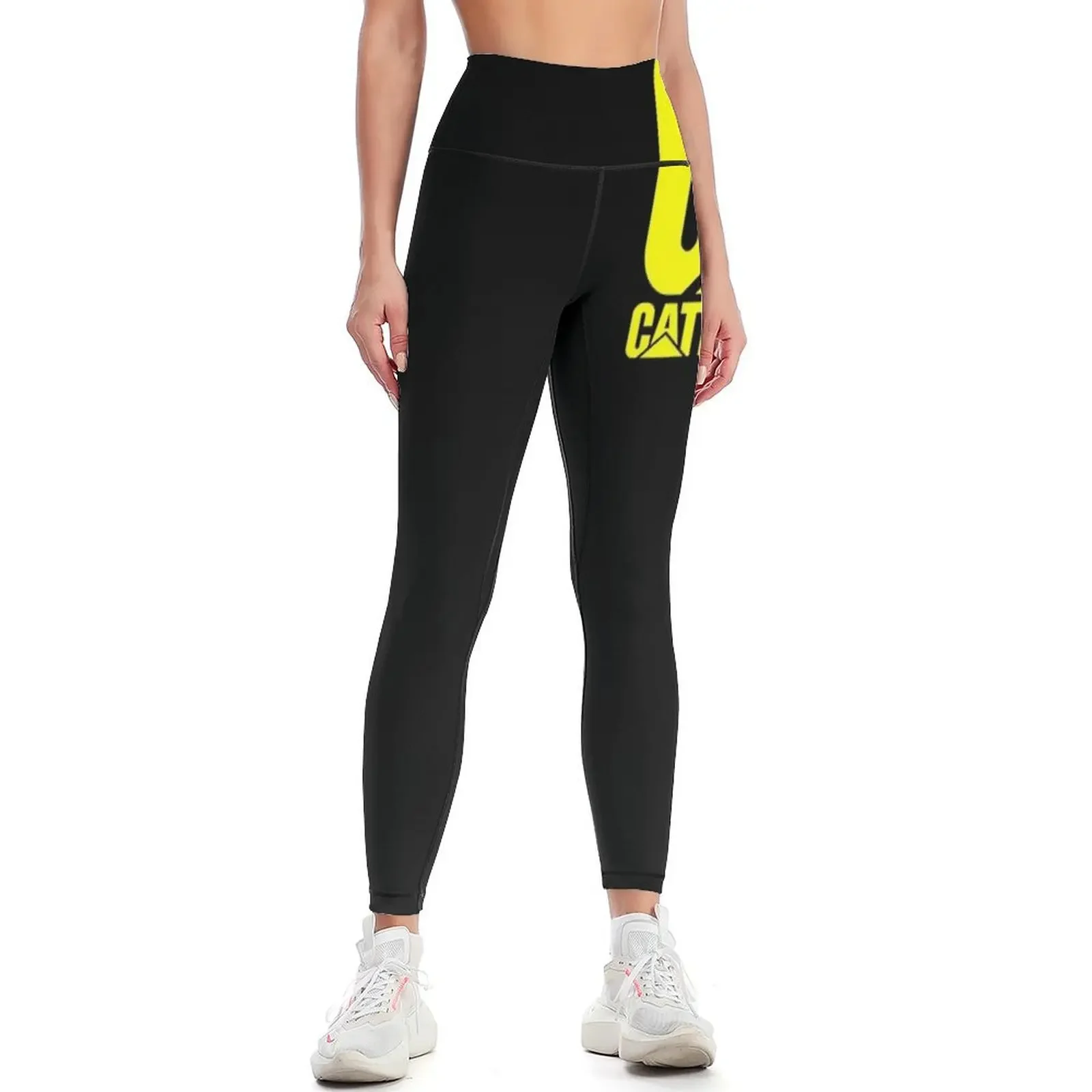 

cat yellow Leggings gym pants Tight fitting woman workout shorts gym top Womens Leggings