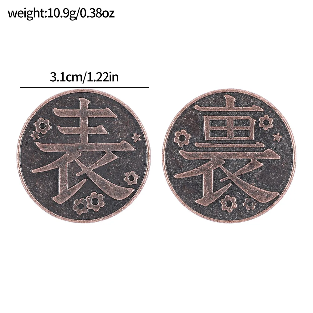 Anime Periphery Tsuyuri Kanawo Metal Commemorative Coins Fashion Charm Jewelry Accessory for Men And Women Gift - view 6