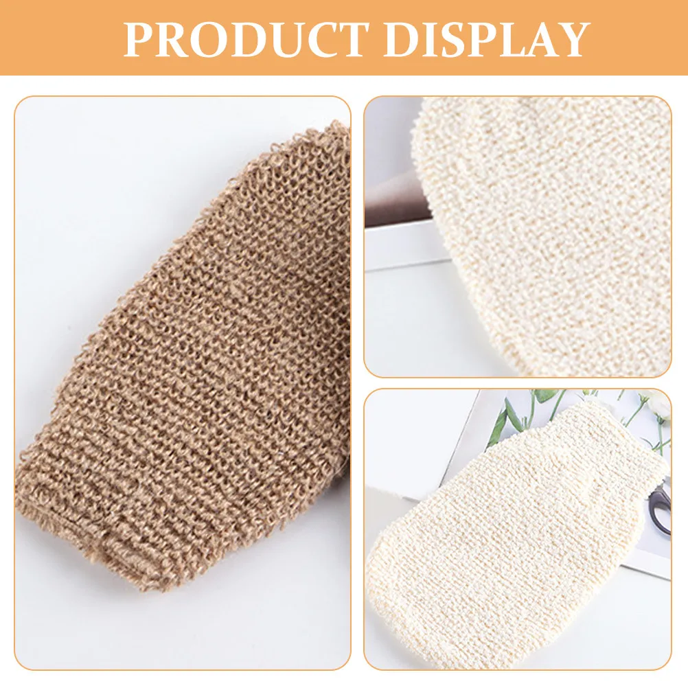 3Pcs Body Scrubbing Gloves Reliable Material Exfoliating Bath Mittens Skin Cleansing Shower Gloves for Arms Legs Chest Back