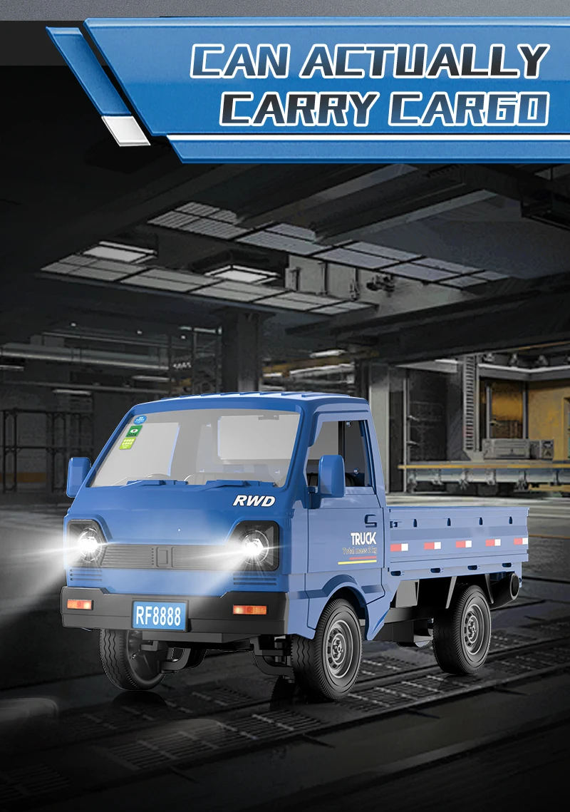 ZWN 1:16/1:18 RC AUTO Simulation Drift Klettern Lkw Led Licht Kleine Fracht Fernbedienung Elektrische Spielzeug Modell für Kinder Geschenke – Detail 9