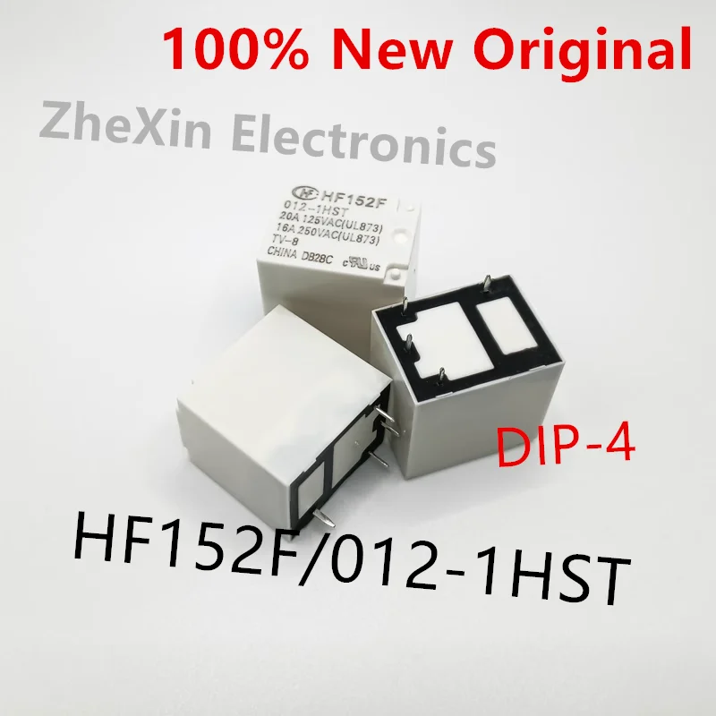 10PCS/Lot  HF152F/012-1HST 、HF152F/024-1HST 、HF152F/005-1HST  DIP-4  New Original Power Relay   HF152F-012-1HST 、HF152F-024-1HST