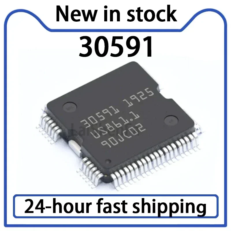 1PCS New 30591 HQFP64 Automotive Engine Computer Board Power Chip IC 30591 Stock
