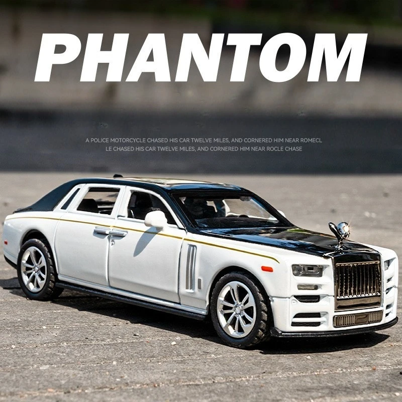 1:36 Rolls-Royce Phantom Diecast Alloy Pull Back Car Collectable Toy Diecast Alloy Car Model Collectible Gift