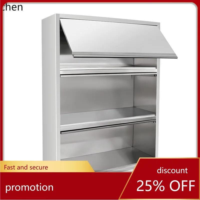 ZML Stainless Steel Bowl Cabinet School Restaurant Cabinet Multi-Functional Serving Cabinet Multi-Functional Storage