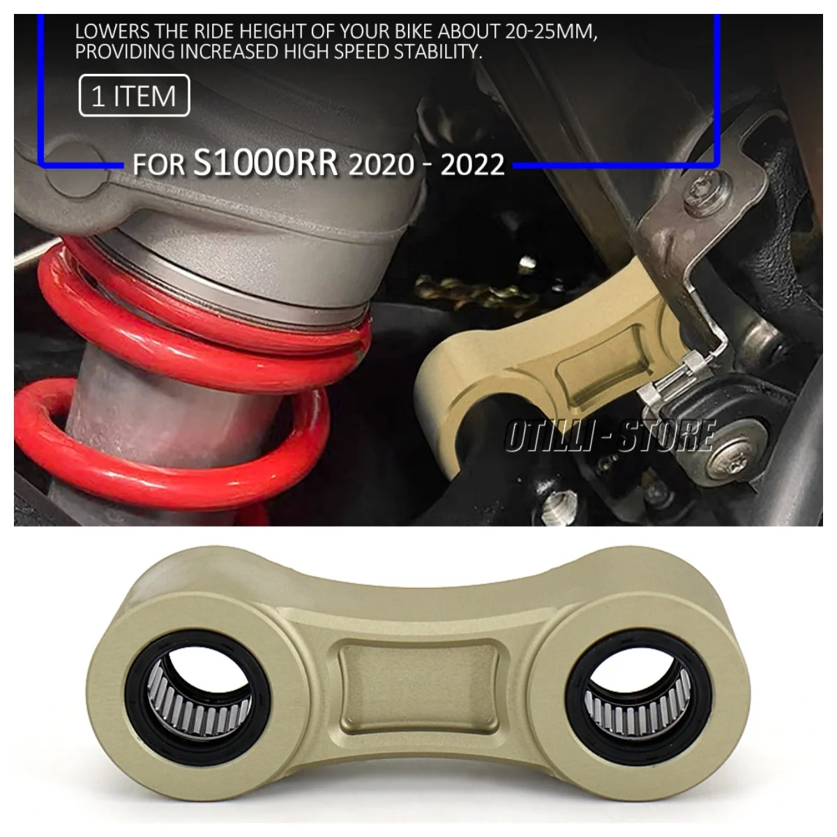 

Motorcycle Frame Lowering Links Kit Suspension Linkage Cushion Connecting Lever For BMW S1000RR S 1000 RR S1000 RR 2020-2021