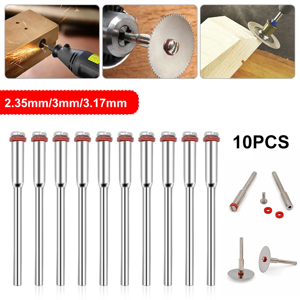 Hardware Tools 10Pcs Dremel Accessories 3mm Miniature Clamping Connecting Lever Polishing Wheel Mandrel Cutting Wheel Holder