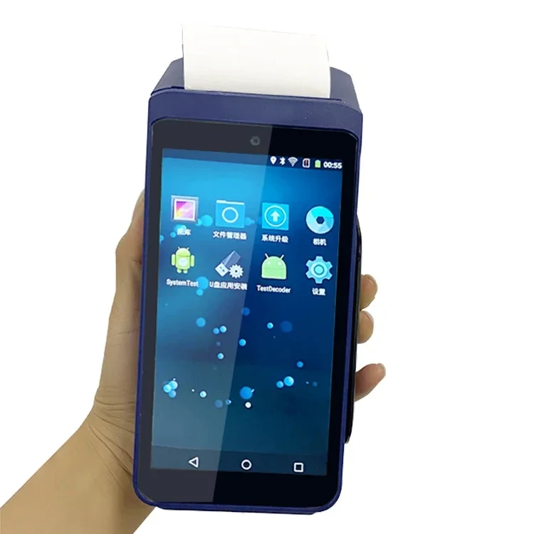 

Hot sales wireless portable WIFI android POS Systems terminal printer 4G scanner card reader mini mobile NFC printers & scanners