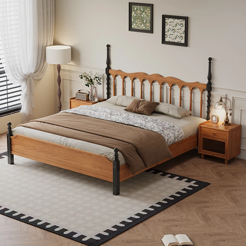 #Design New Style Adult Bed with Silent Bed Plank Wholesale Price Custom Burlywood Wooden Beds Frame for Bedroom Furniture
