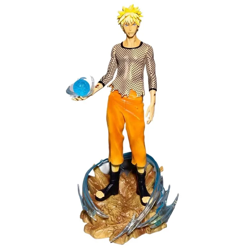 

NARUTO The 28cm Figurine Uzumaki Naruto Figure PVC Statue Model Collectible The Toys Gifts, Double Heads with Bases