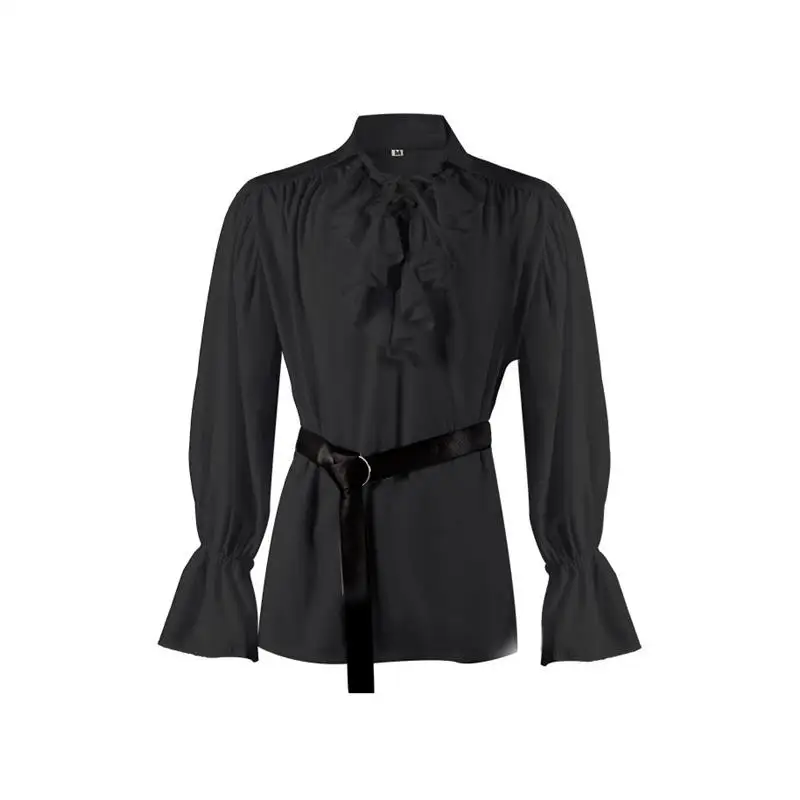 Halloween Neues mittelalterliches Retro-Herren-Langmantel, Punk-Stil, mittellang, vier Jahreszeiten, voll, S Sve, lange Hosen, Kleidungsset