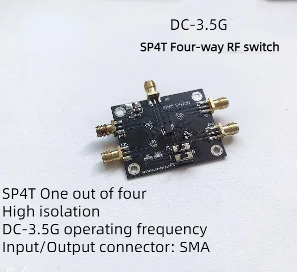 

SP4T RF Switch One Devide Four Electron Microwave RF Channel Switch Module