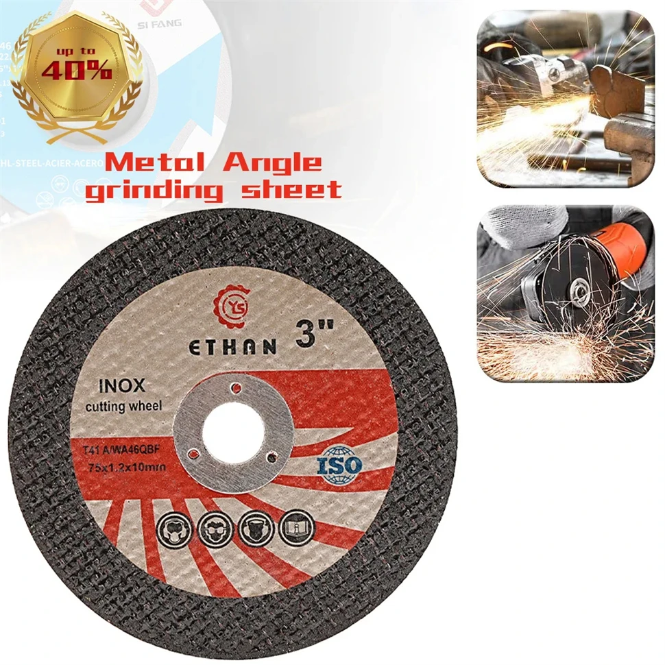 10 Stück 3 Zoll Metall-Sägeblatt-Scheiben, Harz-Trennscheiben, Steinschneidscheiben, Schneidwerkzeuge für Winkelschleifer-Aufsätze – Detail 4
