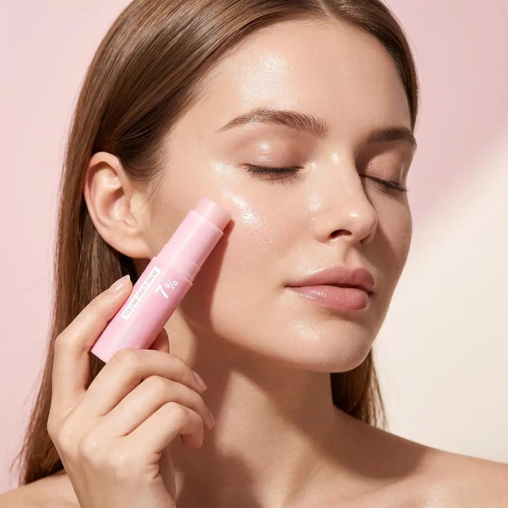 Pink Volume Multi Balm Collagen & PDRN Firming Multi-Effect Moisturizing Cream Stick Improve Dry Dullness Skin