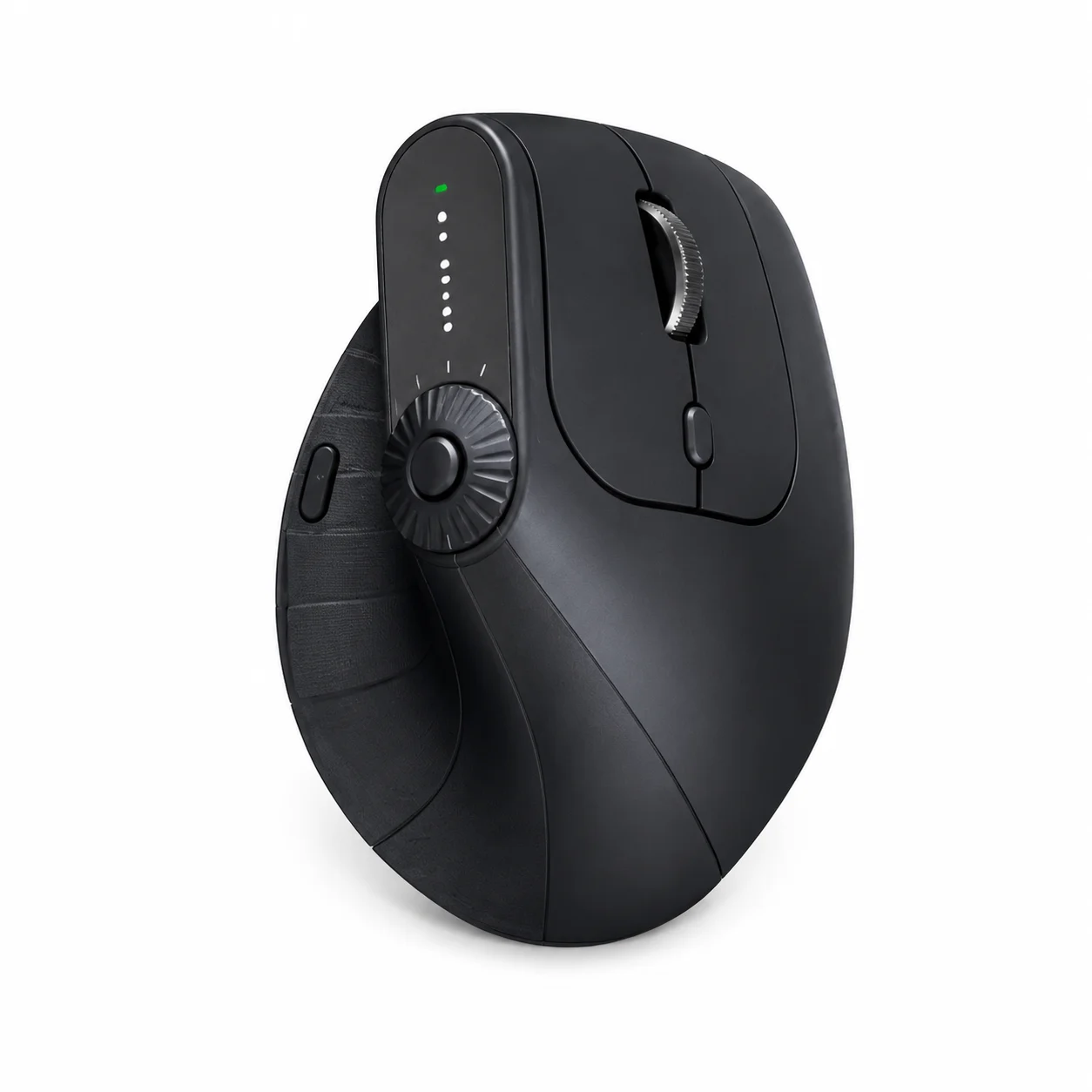 JOMAA 2.4G BT Dual-Mode Ergonomic Vertical Wireless Mouse Rechargeable Silent Click Optical Mouse Multi-Device PC Accessories
