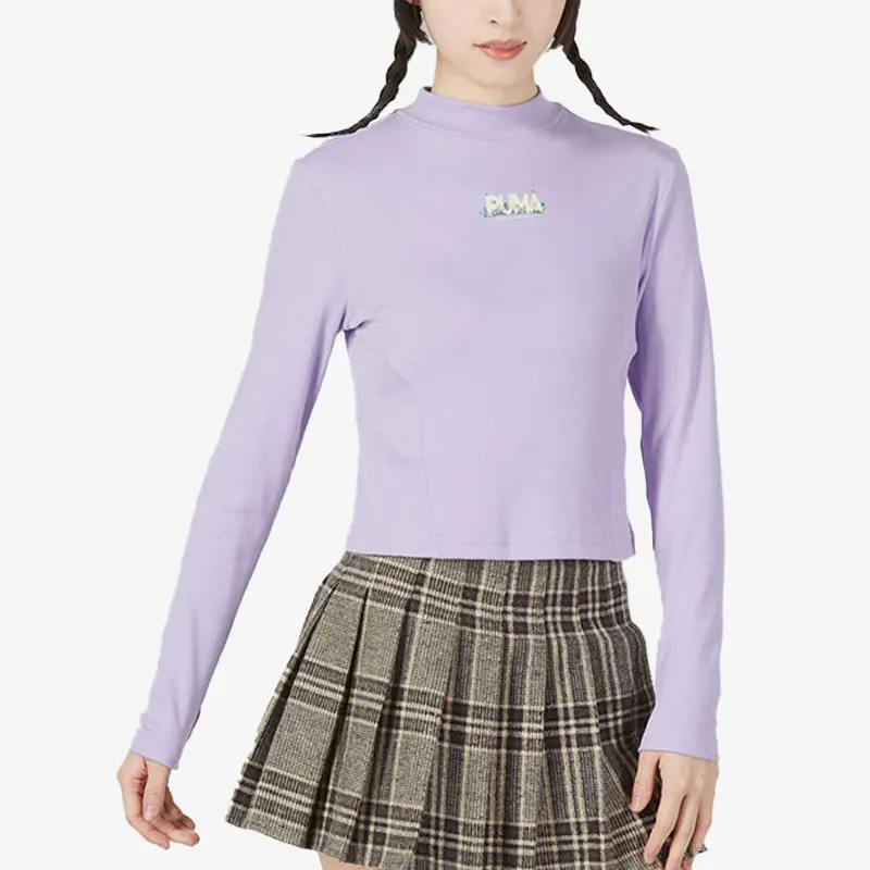 

Puma genuine 2023 new women's sports and leisure simple long sleeved T-shirt 539961-70