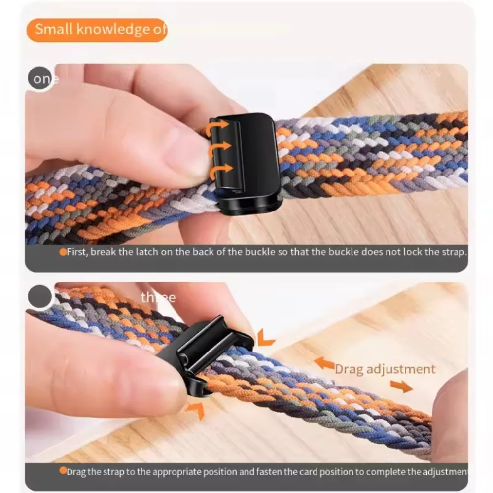 Нейлоновый плетеный ремешок 20/22 мм для Garmin Garmin Forerunner 55 165 265 965 255 Active 6 5/Vivoactive 6 5/Venu 3 2 с магнитным ремешком