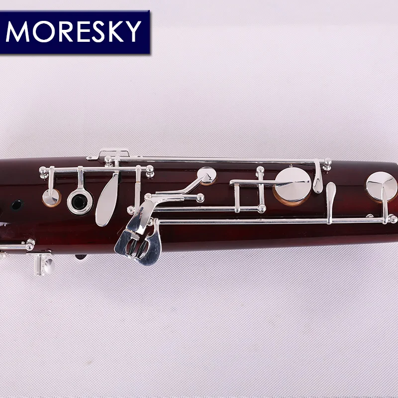 MORESKY Professional C Tone Bassoon Cupronickel Silver Key Maple Body Bassoon BS626