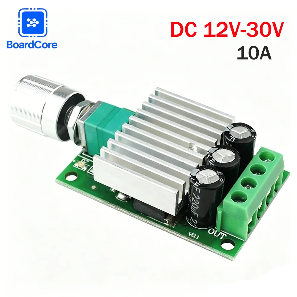 12V/24V 10A PWM DC Motor Speed Controller Adjustable Current Control Regulator for Robotics Electric Vehicles — product photo 1 of 1