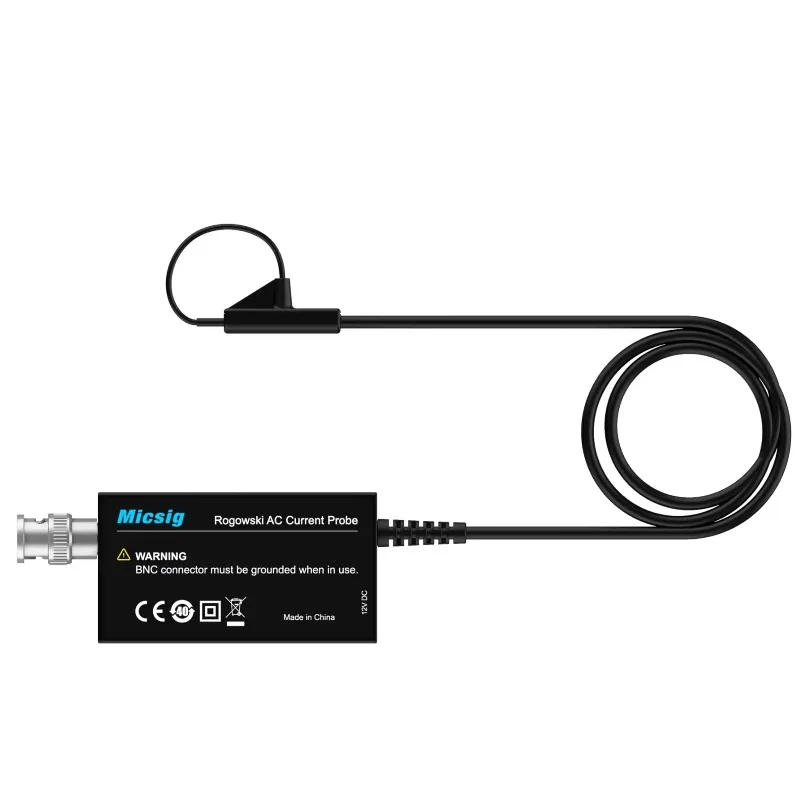 New Micsig RCP Series Rogowski Coil AC Current Probe, BNC Connector, 2Hz to 30MHz Bandwidth, 2% Accuracy RCP60XS-80 RCP1200XS-80