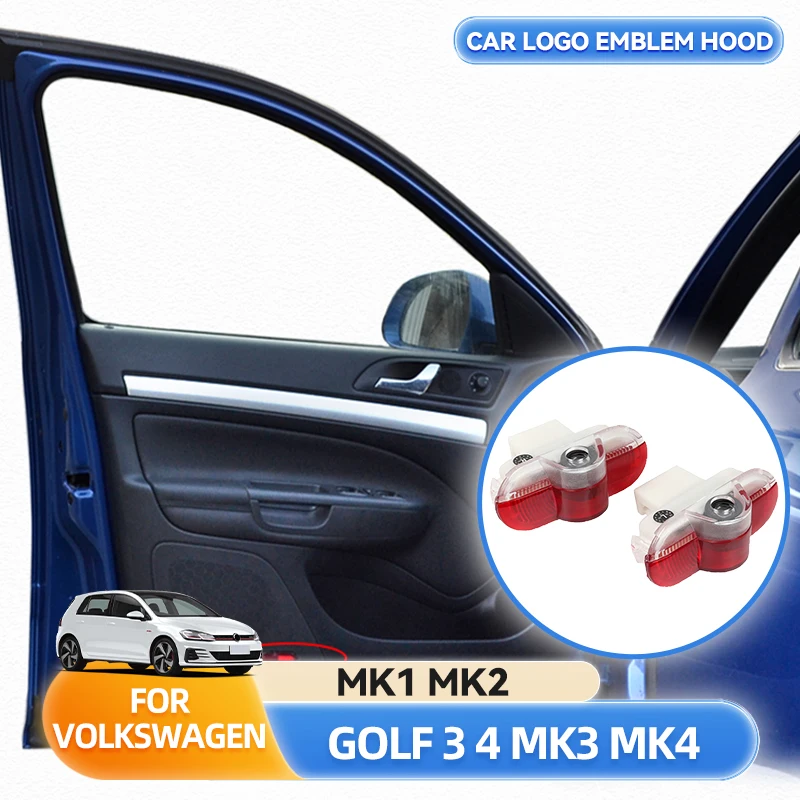 

Стайлинговые молдинги 2 шт. для Volkswagen VW GOLF 3 4 MK3 MK4 Jetta Beetle Bora Caddy Touran светодиодные двери автомобиля Ghost Shadow Logo Добро пожаловать