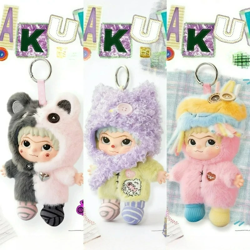 

WAKUKU V4 Wakuku's Handicraft World Series Blind Box Vinyl Plush Trendy Play Ornament Doll Figure Cartoon Toy Pendant Girl Gift