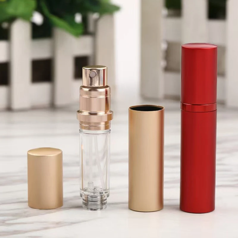 3 szt. Aluminiowe butelki z rozpylaczem do płynów, mini atomizer do perfum, przenośne butelki podróżne wielokrotnego użytku, pojemniki na próbki perfum i kosmetyków