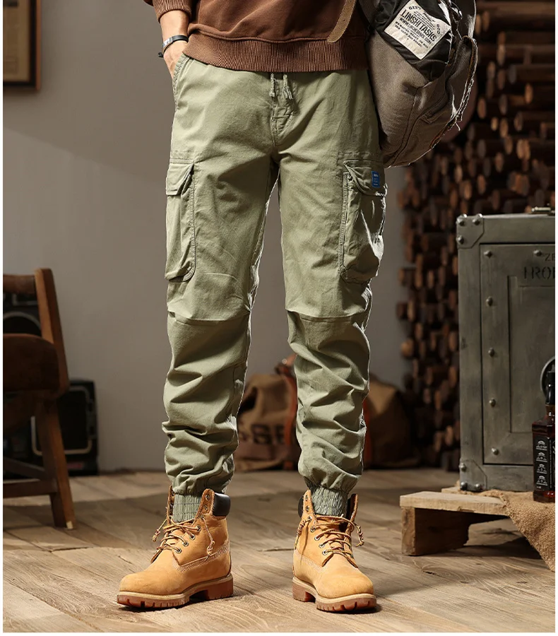 

2023 Autumn New Youth Fashion Trend Versatile Workwear Pants Men's Comfortable Loose Fitting Workwear Pants Casual Pants