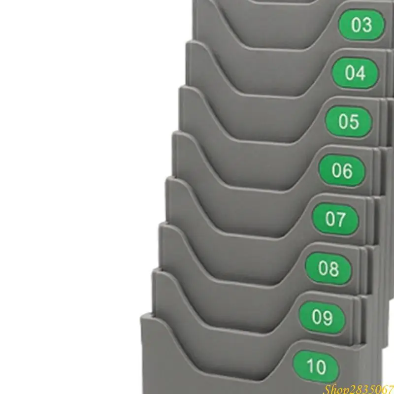 High Durability Payroll Record Time Card Rack Holder for Indoor and Outdoor Use with Easy Access and Installation Option 831F