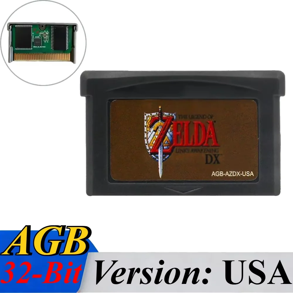 GBA Game Cartridge 32-bit videogame console gamecard Link To The Past Awakening DX Minish Cap Classic Boutique Collection