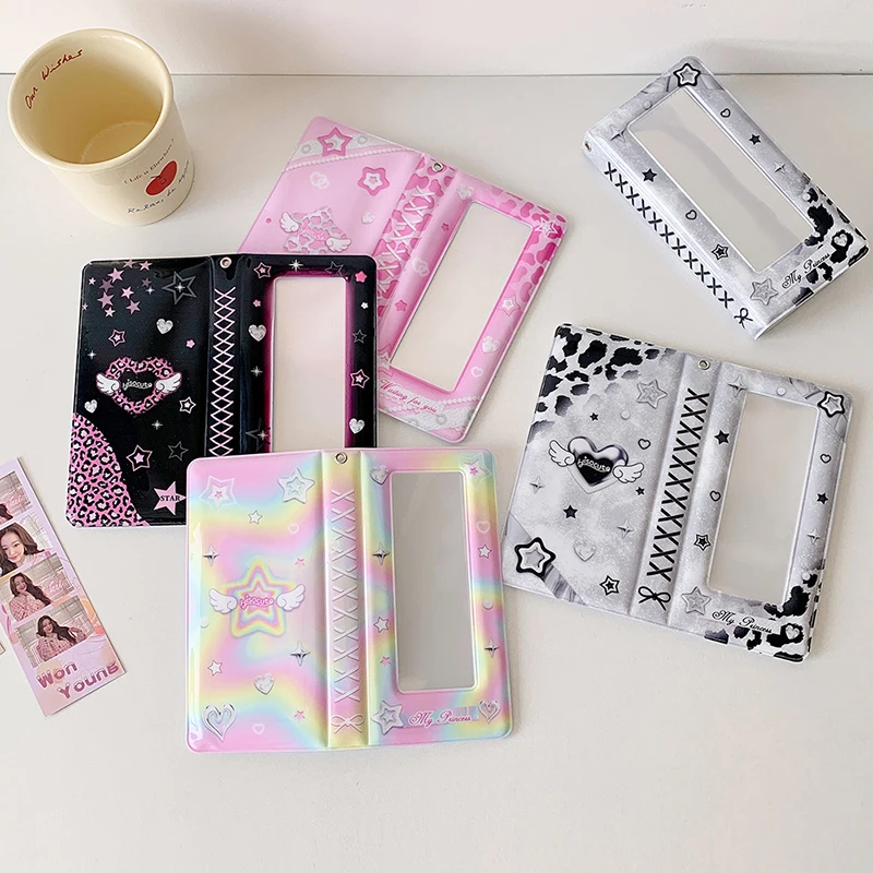 Star Photo Booth Frame Collection - 2x6 Inch Strip Album, Unique Wedding Keepsake, 18 Page Bookmark Holder, Fits 36 Images