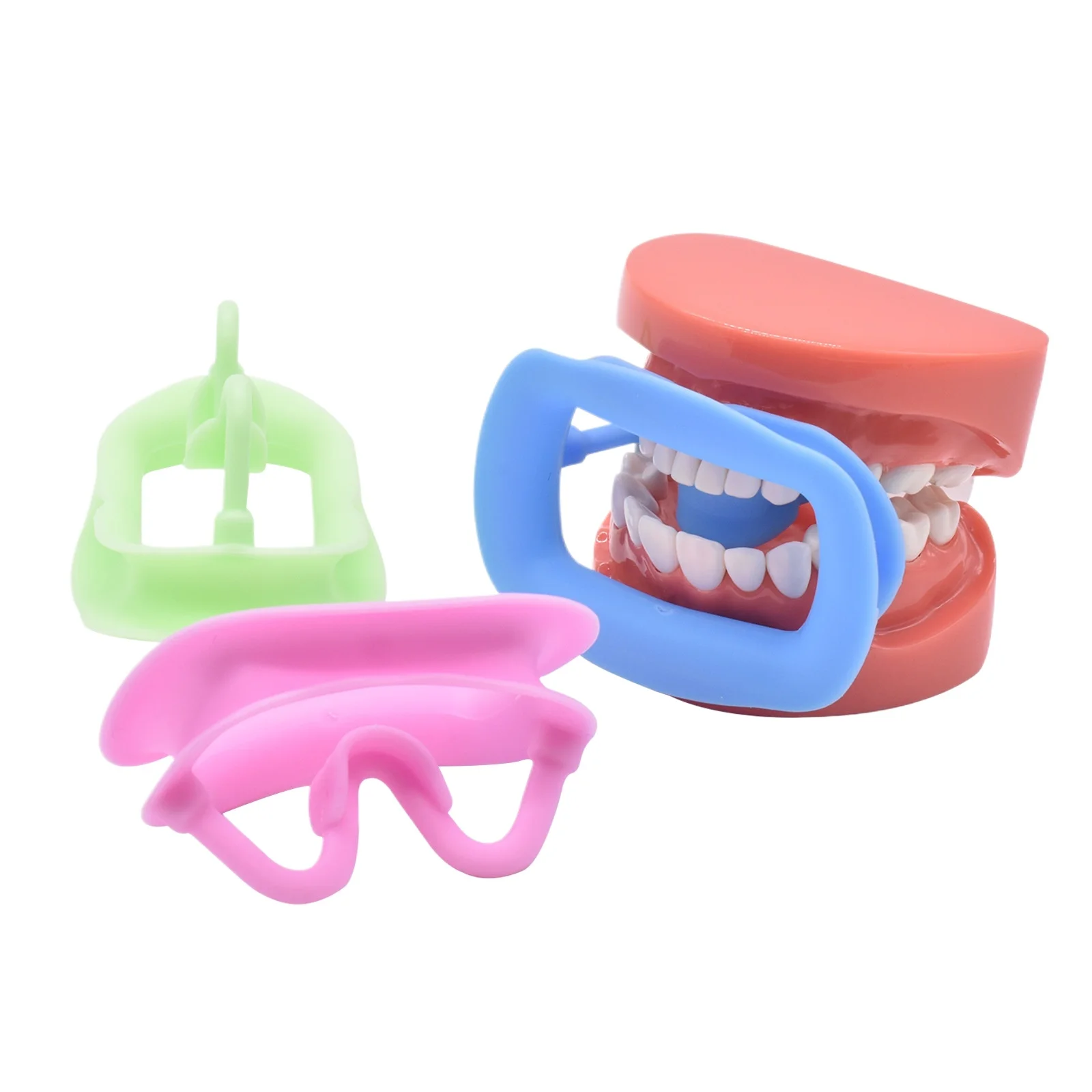 5pcs Dentals Orthodontic Mouth Opener Soft Silicone Intraoral Lip Cheek Retractor O Type Expander Dentist Accessories Oral Care