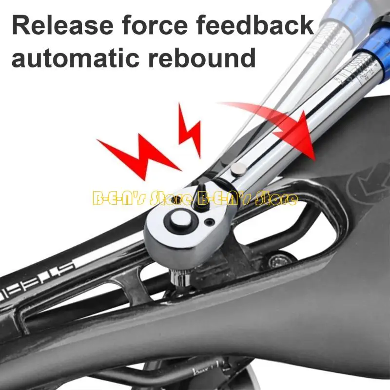 Y1AD High Durability Torque Wrench Ratchet Repair Socket Spanner Suitable for Precise Bicycles Motorcycle Fastening Tasks