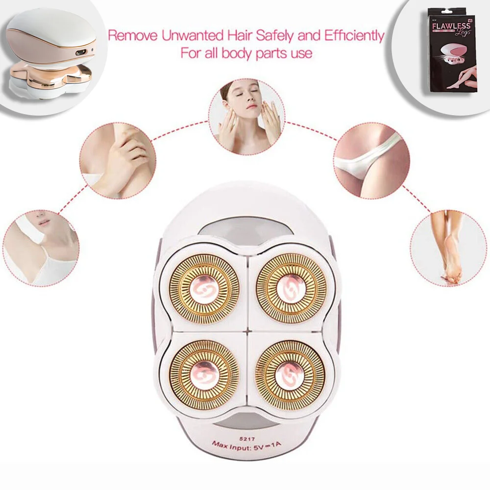 Electric Four-legged Hair Removal Device Painless Bikini Hair Removal for The Whole Body Body Care Depilation Tool Womens Shaver