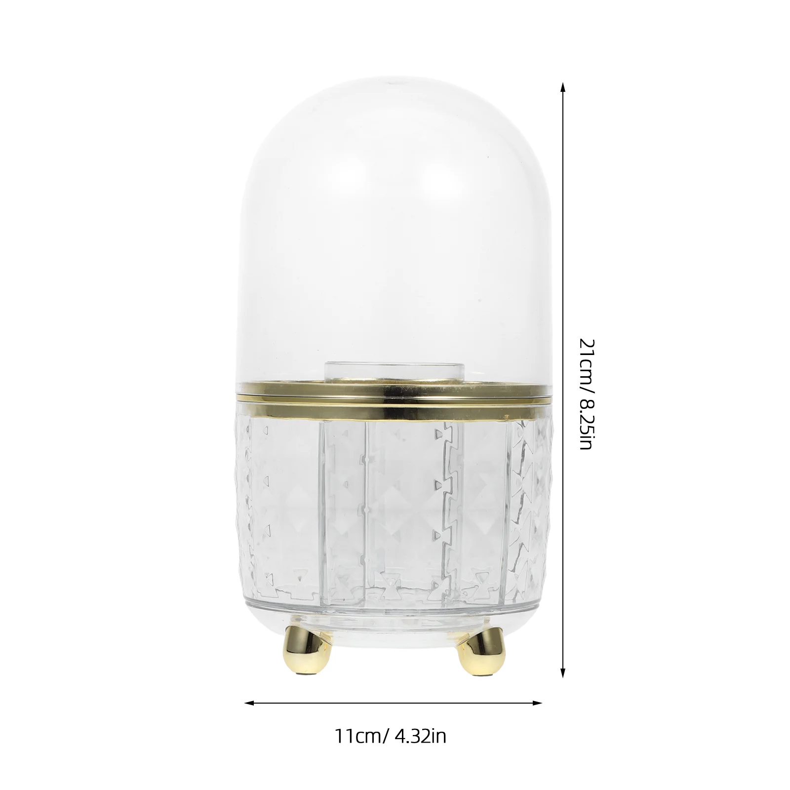 منظم حامل فرش المكياج الكبير، شفاف من خلال تصميم أنيق وأنيق، حل تخزين سطح المكتب على سطح الطاولة للفرش #6