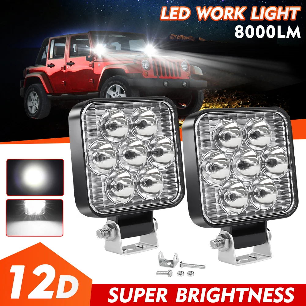 

LED Light Bar Work Light 4X4 Spotlight For Car Truck 4X4 4WD SUV ATV Jeep Night Driving Lights Fog Lamps Barra LED Headlights