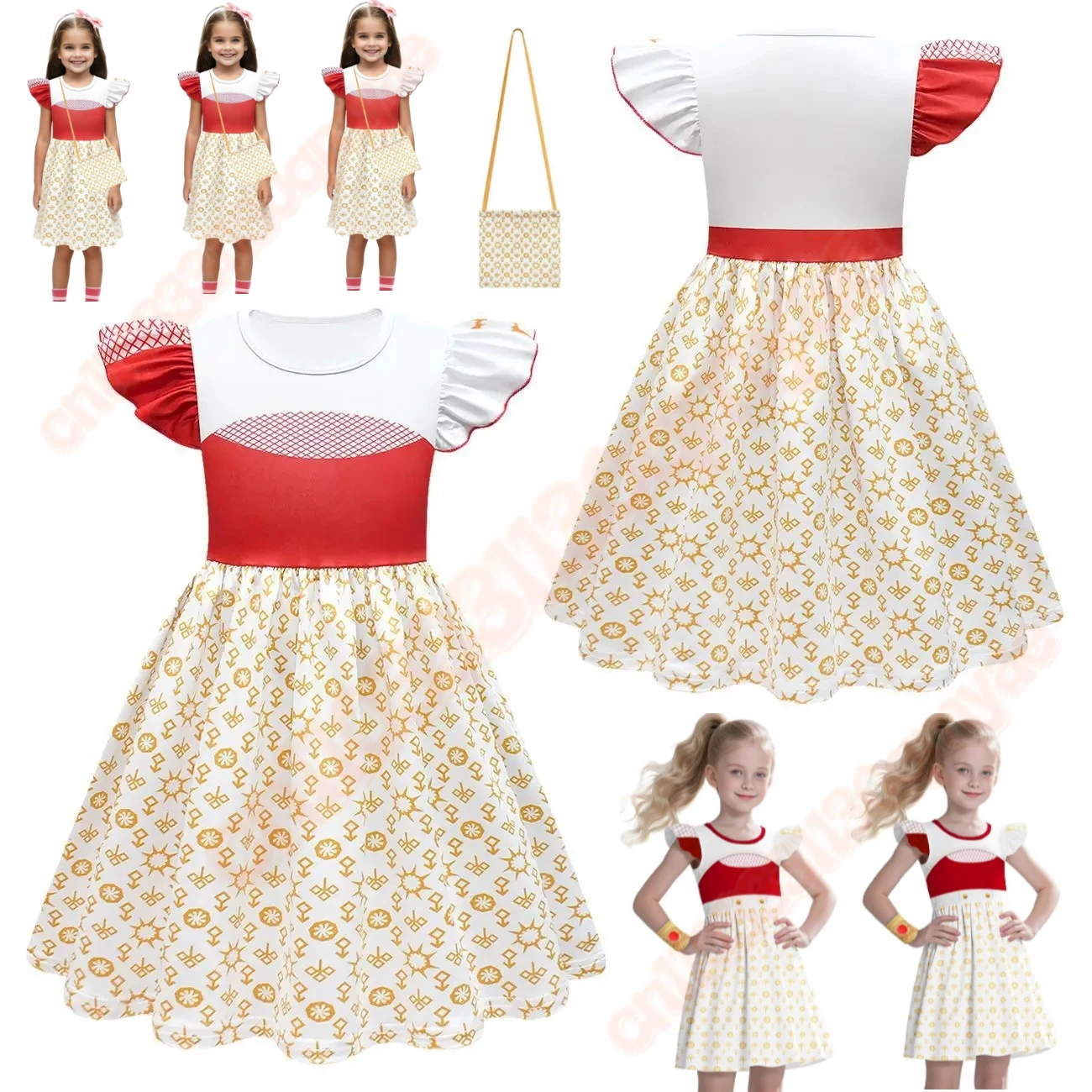 할로윈 부활절 옷 키즈 Zombies4 멋진 소녀 드레스 뱀파이어의 새벽 코스프레 의상 소녀를위한 Addison 드레스 streetwear