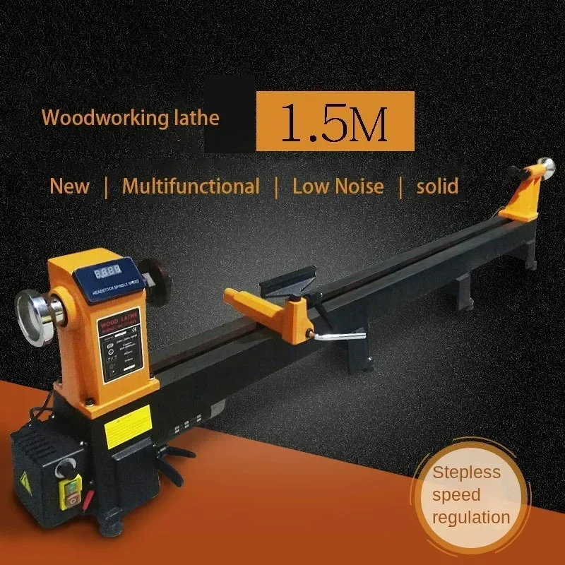 New Portable Woodworking Lathe Small Micro Wooden Rotary Machine MultifunctionalStaircase Handrail Grinding And Speed Control La