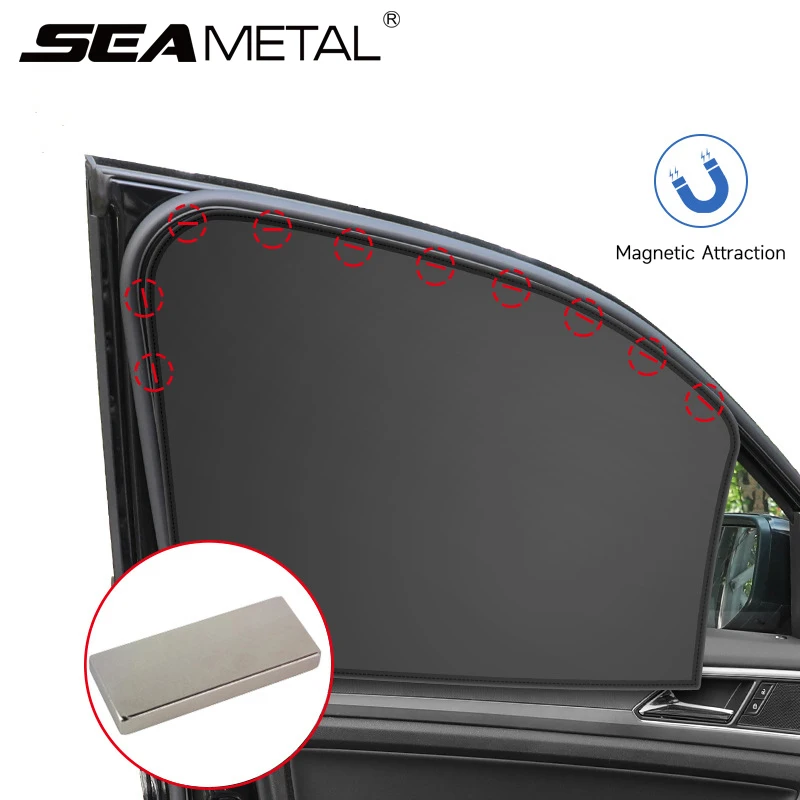 Magnetisches Auto Sonnenschutz UV-Schutz Auto Vorhang Abdeckung Seiten fenster Sonnenschutz Mesh Sonnenblende Fenster folie für Auto Sommers chutz