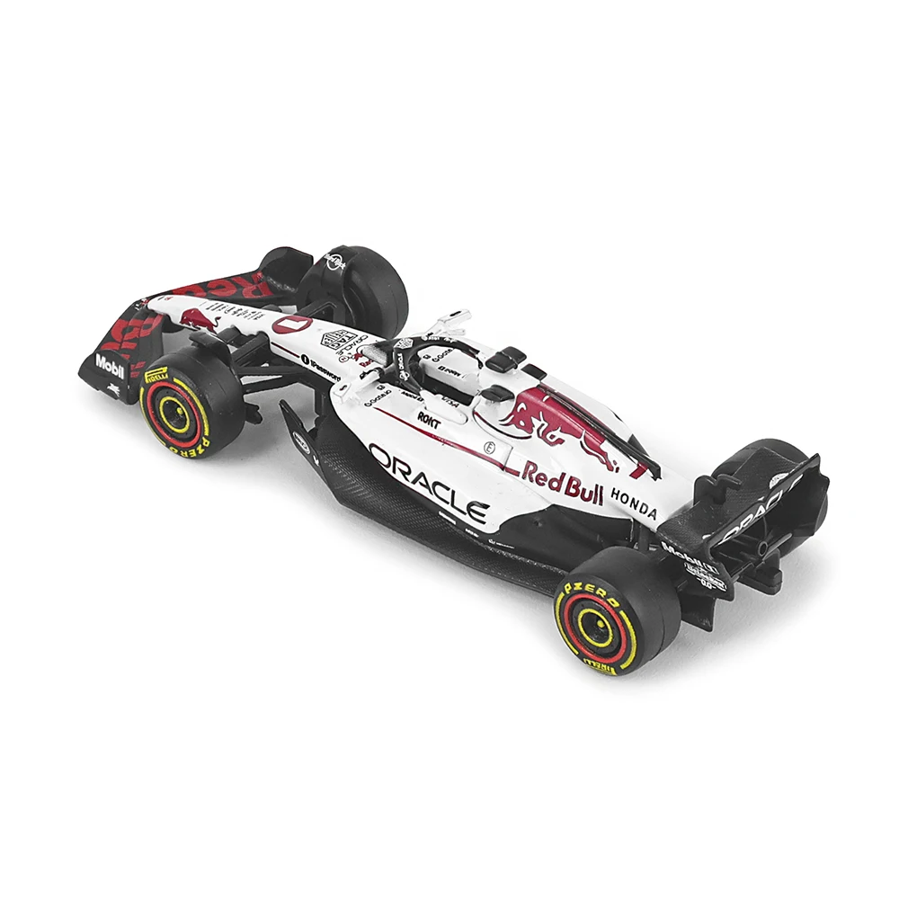 Bburago 1:64 Oracle Red Bull Racing 2025 F1 RB21 # 1 Verstappen # 22 Yuki Tsunoda Legierungsautomodell Sammlerstücke Neuestes Modell – Detail 4
