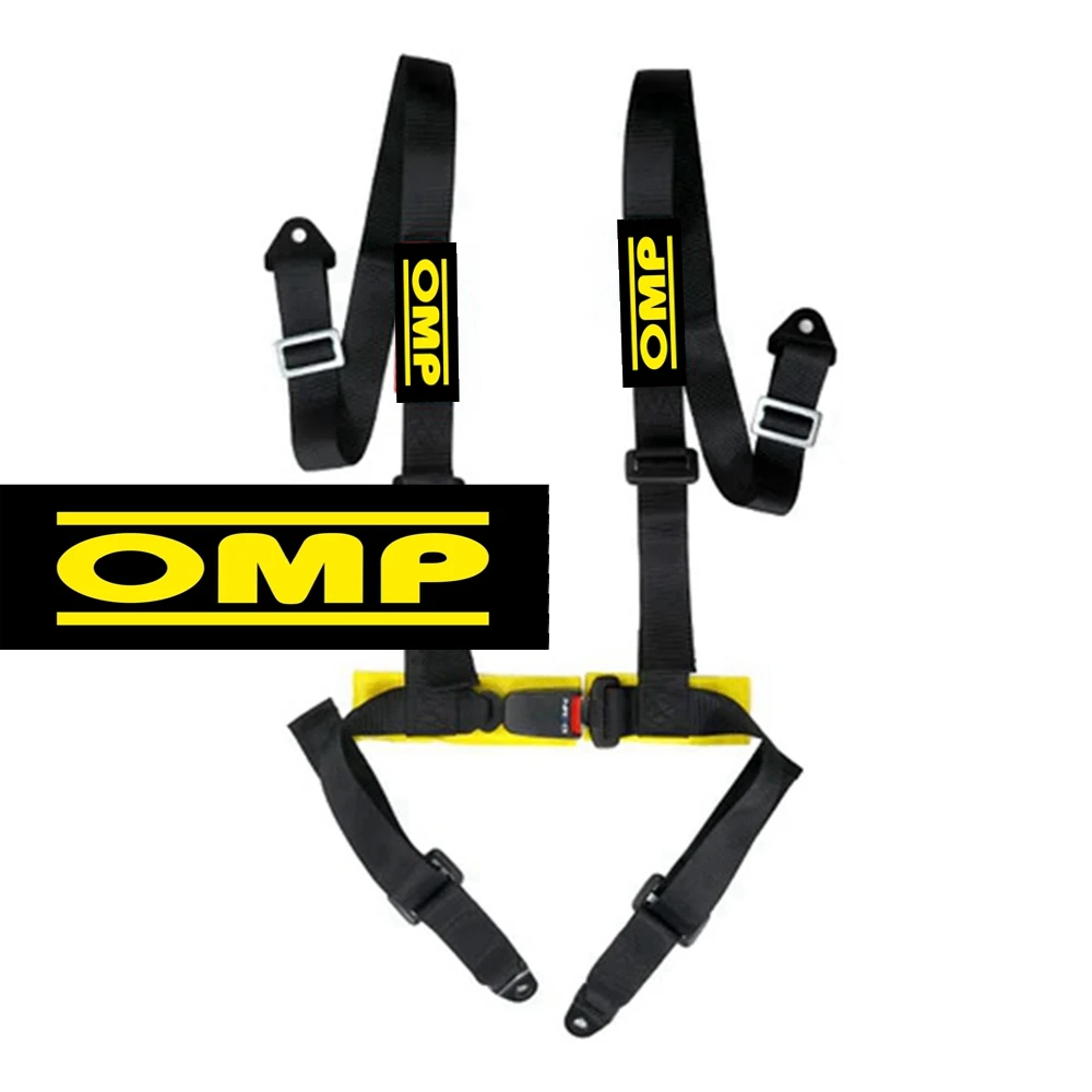 

JDM Universal 2 Inch 4 Point Racing OMP Quick Release Seat Belt Harness 2" Rally Drift Car 4 Point OMP Belts Safety Harness