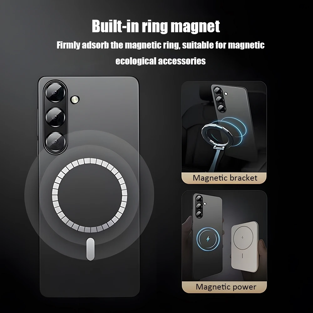 Luxury Logo Phone Case For Samsung S26 S25 S24 S23 S22 S21 S20 Plus Ultra Fold A Glass Magnetic Case M-MontblancES High-end - view 4