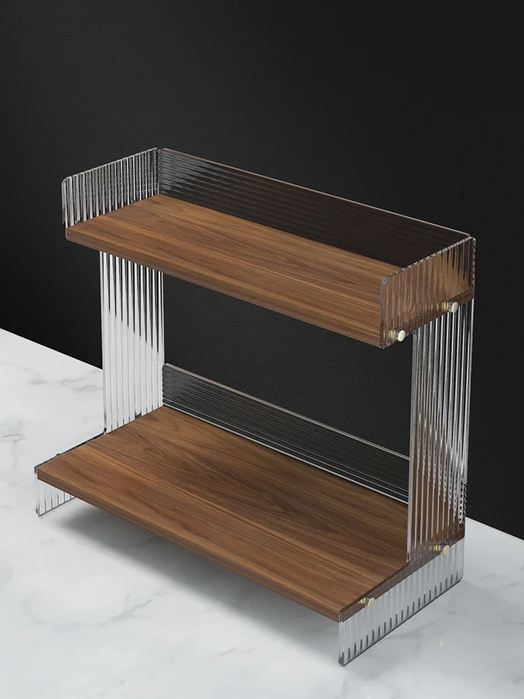 Bathroom Vanity Shelf Cosmetics Shelf Bathroom Vanity Skincare Desktop Storage Box Bathroom Organizer