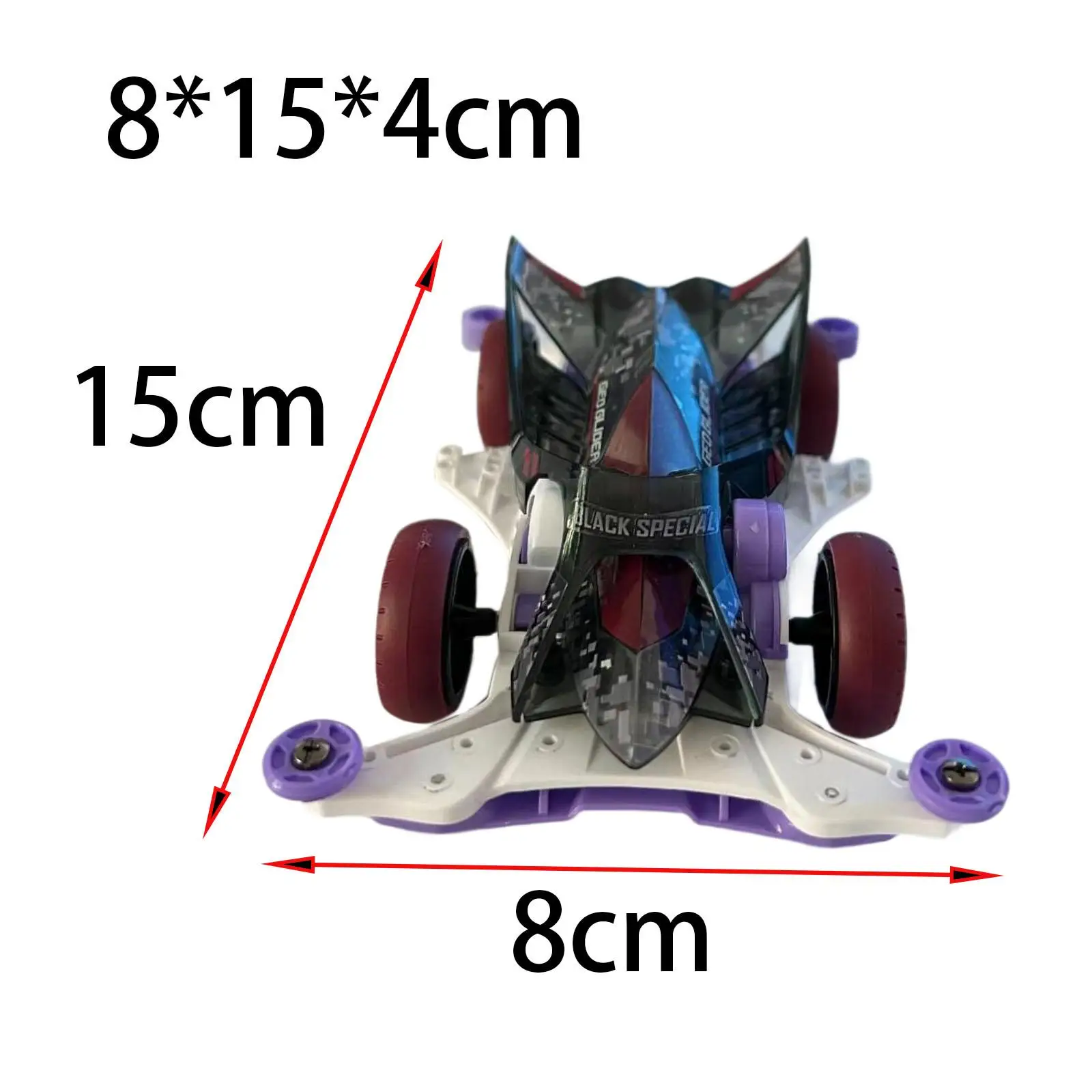 Diy Mini 4wd Racer Auto Speelgoed Omvat Motor, Chassis Onderdelen, Banden Set Hobby Leren Speelgoed Klaslokaal Leren Puzzel Speelgoed Voor Tieners