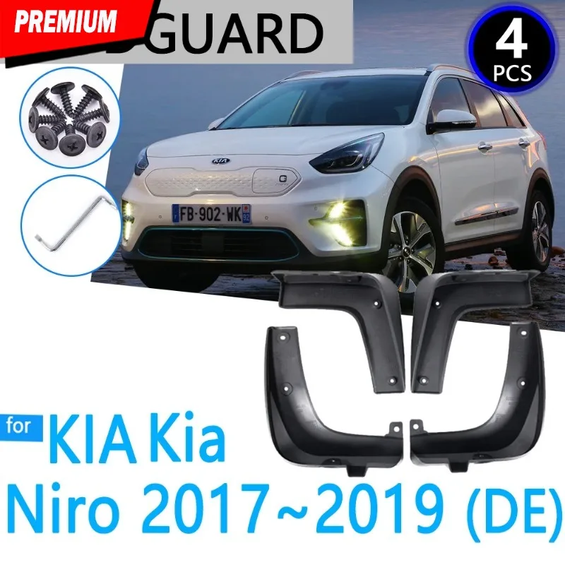 For Kia Niro DE 2017 2018 2019 Mudguards Car Accessories Mudflap Fender Auto Replacement Parts
